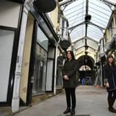 Sarah Barnes, left, and Natalie Liddle from The Arcade Dewsbury Steering Group
