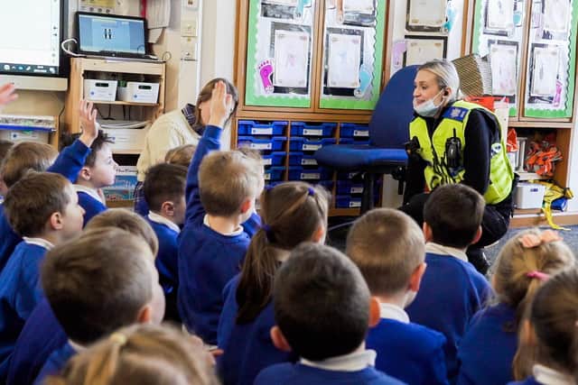 Officers from the Batley and Spen NPT visited Norristhorpe Junior and Infant School in Liversedge