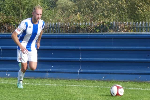 Man of the match Nicky Walker was in fine form as he scored a goal in Liversedge’s big win over Ossett United.