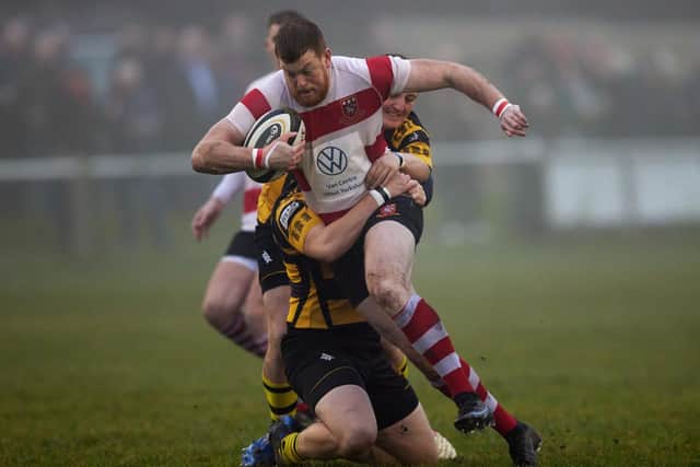 Tom Hainsworth was one of Cleckheaton's try scorers against Moortown. Picture: John Clifton