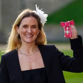 HONOUR: MP Kim Leadbeater with her MBE. Photo: Getty Images
