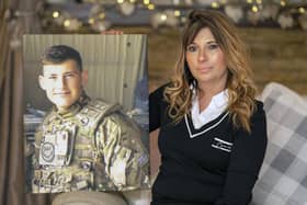 Nathalie Bouzigues, mother of soldier Jake Hartley, reflects on the 10 years since his death. Picture Scott Merrylees.