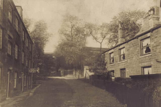 BATLEY CARR: Just off Mill Road, taken in the 1930s, showing the premises of Speight’s lampshade makers on the left