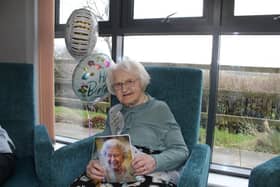 Mary Bateman on her 100th birthday