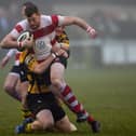 Hat-trick hero Tom Hainsworth raced over for three tries in Cleckheaton’s demolition of Bradford & Bingley. Picture: John Clifton