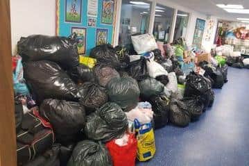 The scool have been inundated with donations.