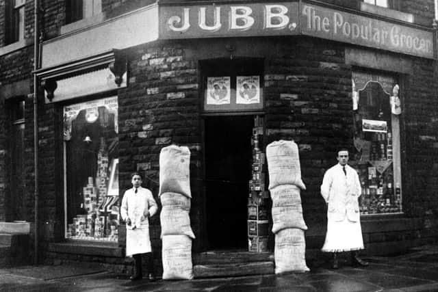 JUBB’S GROCERY STORE: Situated at the corner of King Street, Batley Carr, where William Jubb always had his headquarters