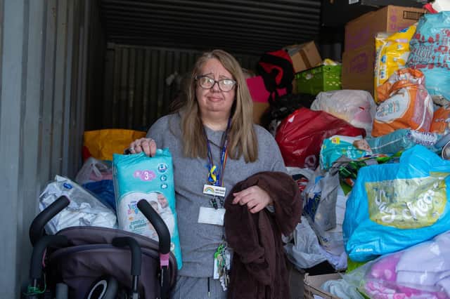 Mandi Reeve set up the food bank at Boothroyd Primary Academy during the pandemic.