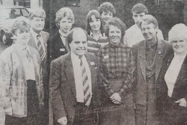 The first matron, John Murgatroyd (front centre), pictured with members of the original team