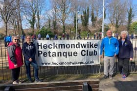 Batley and Spen MP Kim Leadbeater on a visit to Heckmondwike Petanque Club