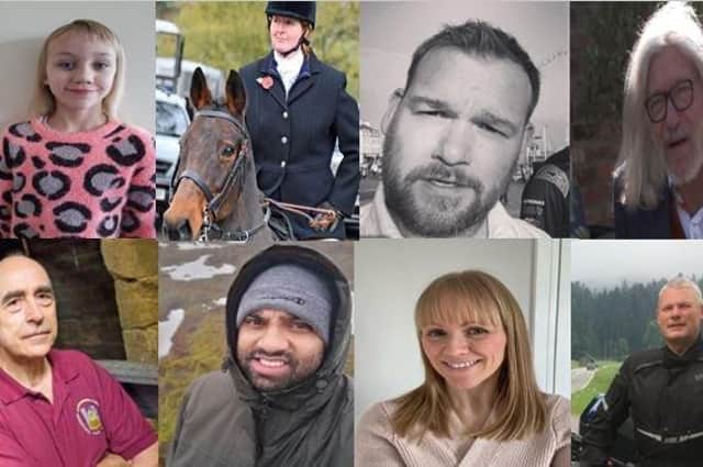 The people in this photo collage are just a handful of patients that Yorkshire Air Ambulance has treated and flown to hospital over the last 22 years