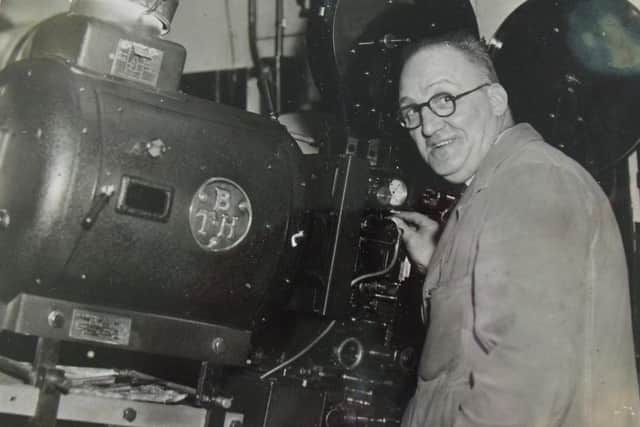 FILM REEL: Projectionist Norman Howgate busy at work in one of Dewsbury’s cinemas where he worked for 40 years, watching thousands of films in the process.