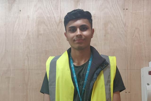 Nineteen year old Danyaal is studying a level two electrician diploma.