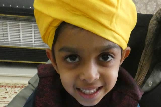 Mohammad Hashir, from Heckmondwike, dressed in Islamic clothing with a traditional Ramadan ‘Amamah’ turban on his head