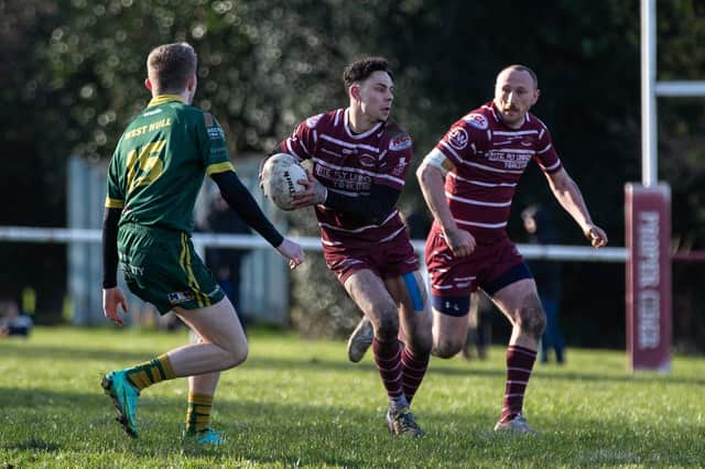 Joel Gibson was man of the match in Thornhill Trojans' 14-12 win over Egremont Rangers.