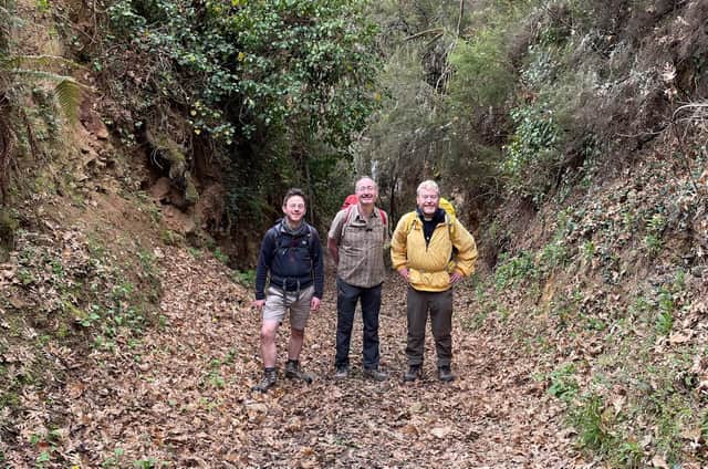 Rev Brunel James, Dr Alex Bunn and Rev Greg Downes, walked 215km across Northern Spain.