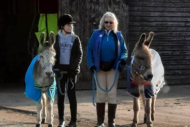 The special guests include two rescue donkeys called Gary and Eeyore.