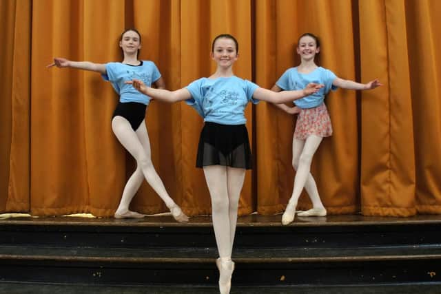 Jessica Forster (12), Jessica Gavaghan (12) and Robyn Haigh talented dancers from Spenborough.