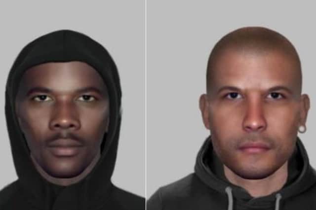 Police have released an efit of the men they would like to speak to in connection with the incident.