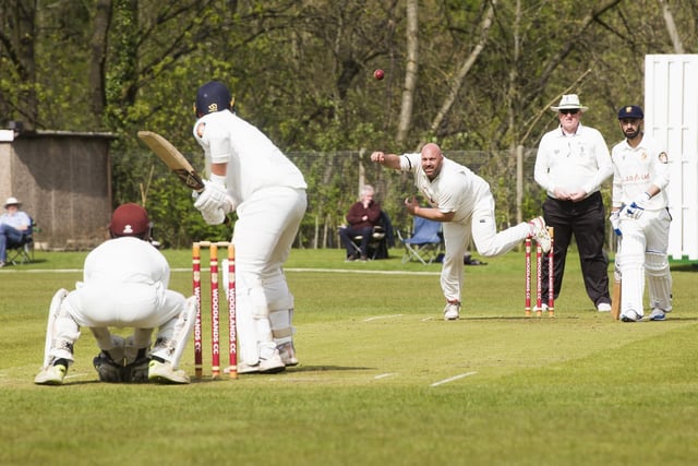 Action from Townville's innings against Woodlands.