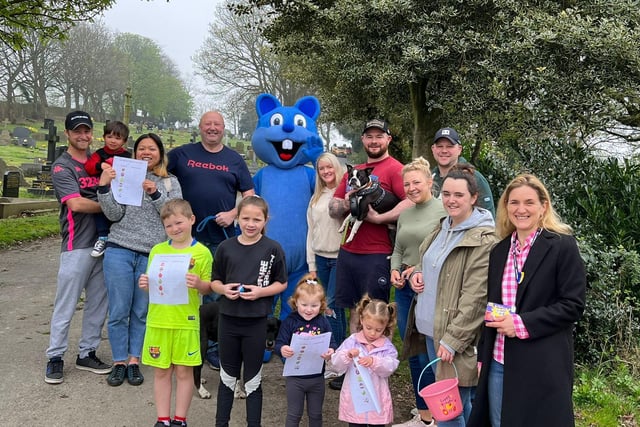 The Easter egg hunt was joined by Batley and Spen MP Kim Leadbeater.