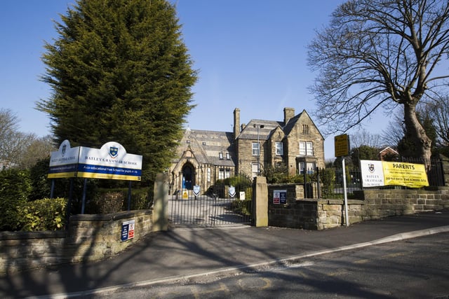 Batley Grammar School is over capacity by 7.6 per cent. The school has an extra 70 pupils on its roll