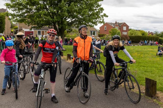 The cycle event was joined by local MP Kim Leadbeater.
