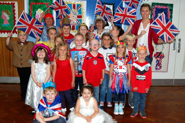 Pupils and staff at Norristhorpe Primary School celebrated the Diamond Jubilee in fine style.