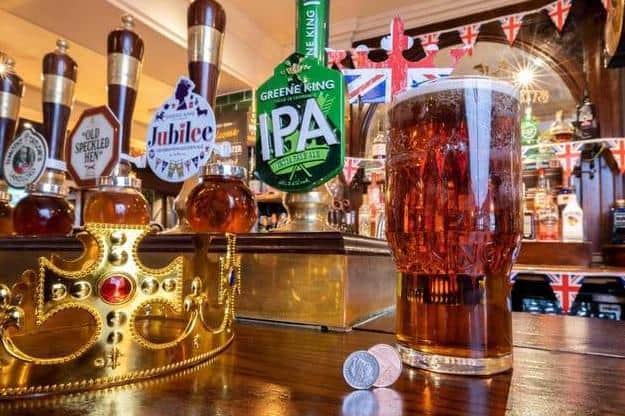 Greene King Local pubs are slashing the price of pints to 6p in honour of the Queen's Plantinum Jubilee for one day only.