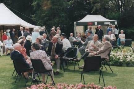 A party in Crow Nest Park, Dewsbury, 25 years ago to celebrate the golden wedding anniversary of the Queen and Duke of Edinburgh