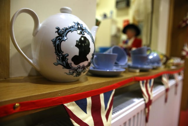 1950s tablewear is on display at St John's Church, Cleckheaton, to celebrate the Queen's Platinum Jubilee