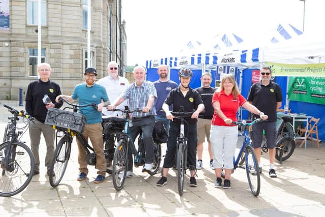The launch of the Dewsbury Summer of Cycling at Dewsbury Town Hall on Saturday, June 18