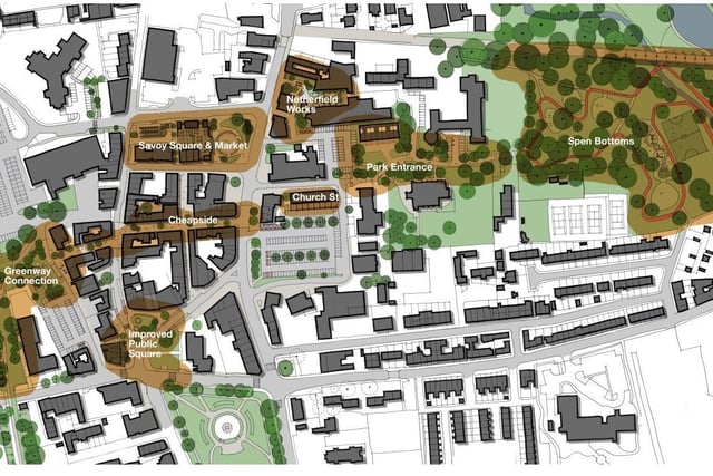 The masterplan for the regeneration of Cleckheaton town centre