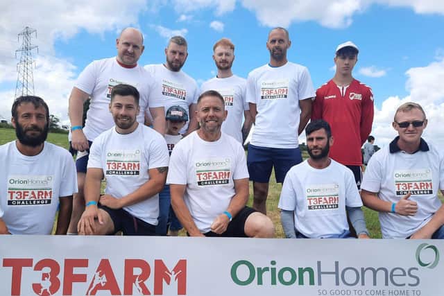 The Orion Homes team who took on the T3 Farm Challenge in Mirfield