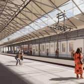An artist’s impression of part of the proposed revamp of Huddersfield Rail Station