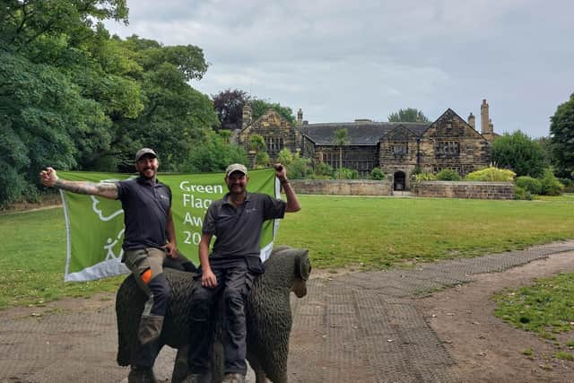 Scott Tasker and Tony Sims, country park officers at Oakwell Hall