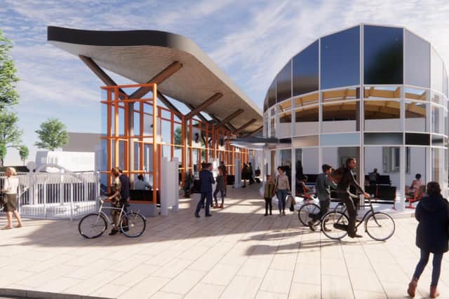 An artist's impression how the new Bus Station could look.
