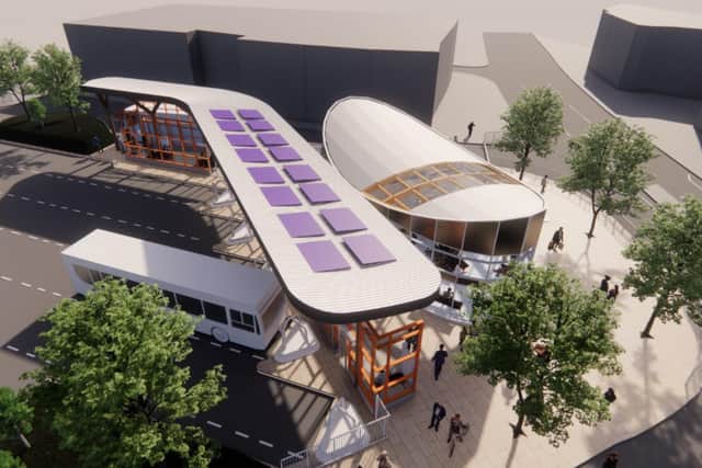An artist's impression how the new Bus Station could look.