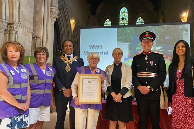 The award was presented by Lord Lieutenant of West Yorkshire, Ed Anderson.