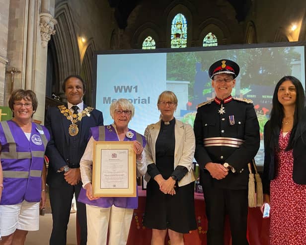 The award was presented by Lord Lieutenant of West Yorkshire, Ed Anderson.
