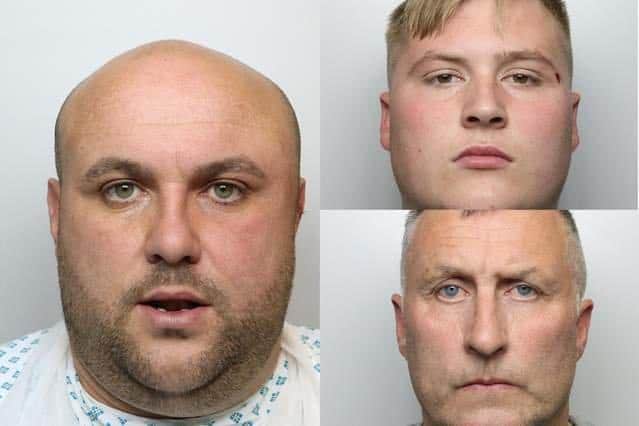 Clockwise from top left: Shaun McDermott, Joshua Bathie and Richard Bathie, who have been locked up over the shooting