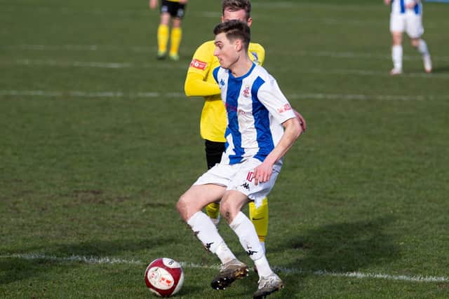 Ben Atkinson will be a key player again for Liversedge FC after proving a real goal threat from midfield last season and already in the warm-up matches.