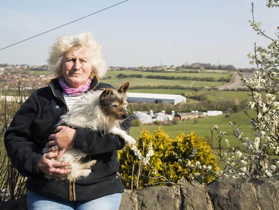 Farmer Gill Paterson, whose fields at Grange Farm, Batley, are going to be taken to build 300 new homes.
