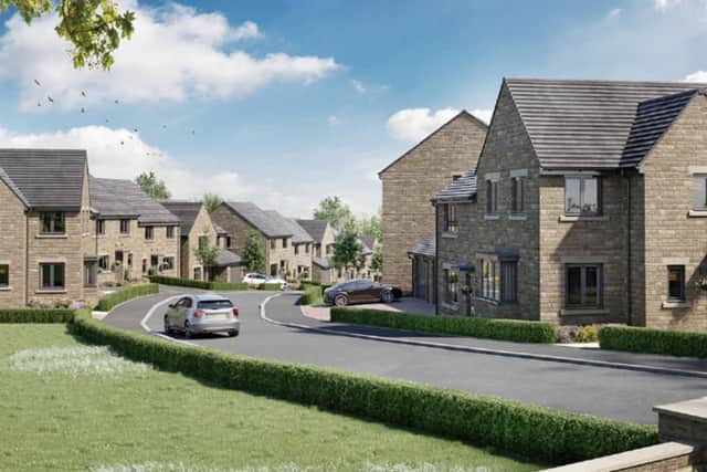 An artist's impression of the proposed housing development