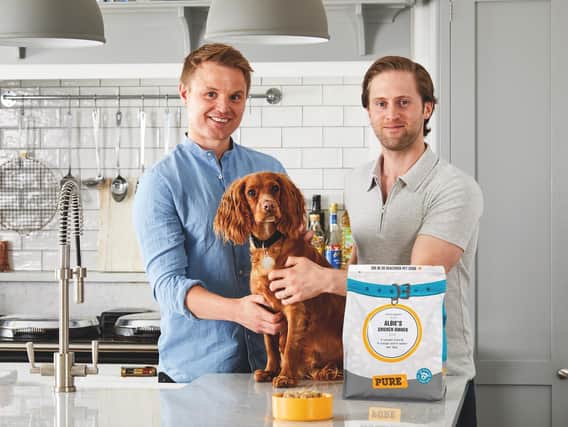 Mathew Cockroft, left and Daniel Valdur Eha, founders of Cleckheaton-based company Pure Pet Food