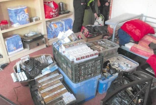 Some of the illegal cigarettes and tobacco worth £50,000 seized in a raid at Polski Sklep in Dewsbury (image: West Yorkshire Trading Standards)