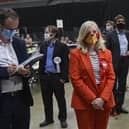 Tracy Brabin, the new Mayor of West Yorkshire, at the vote count in Leeds on Sunday. Photo by Steve Riding