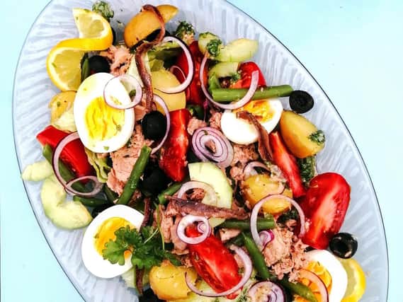 Karen’s healthy tuna nicoise salad