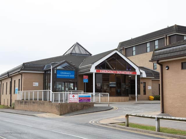 The A&E department at Dewsbury and District Hospital