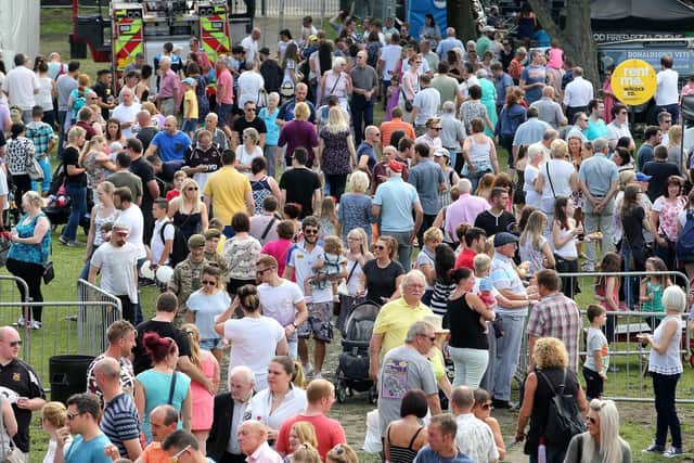 Crowds at a previous Mirfield Agricultural Show